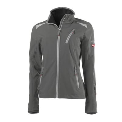 Damen-Softshelljacke, dunkelgrau/hellgrau, Größe S