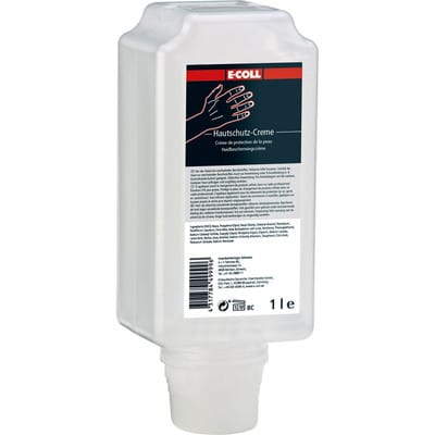 Hautschutzcreme nach Arbeit silikonfrei schwach fettend 1L Flasche