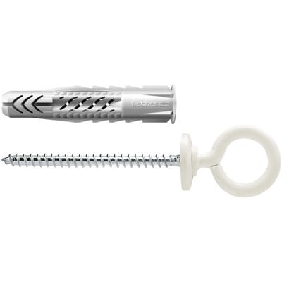 Universal-Nylondübel UX-OE, mit beschichteter Ringöse 8x50 OE W