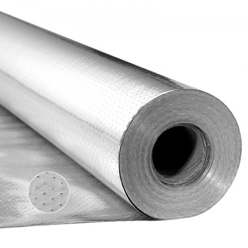 Isolierfolie, 0,15 Mm, Dämmfolie, Reflexionsfolie 76,2 X 1,22 M, Doppelt Reflektierender Wärmeschutz Aus Aluminiumfolie, Thermofolie, Wärmedämmrolle Für Fenster, Wohnmobildächer