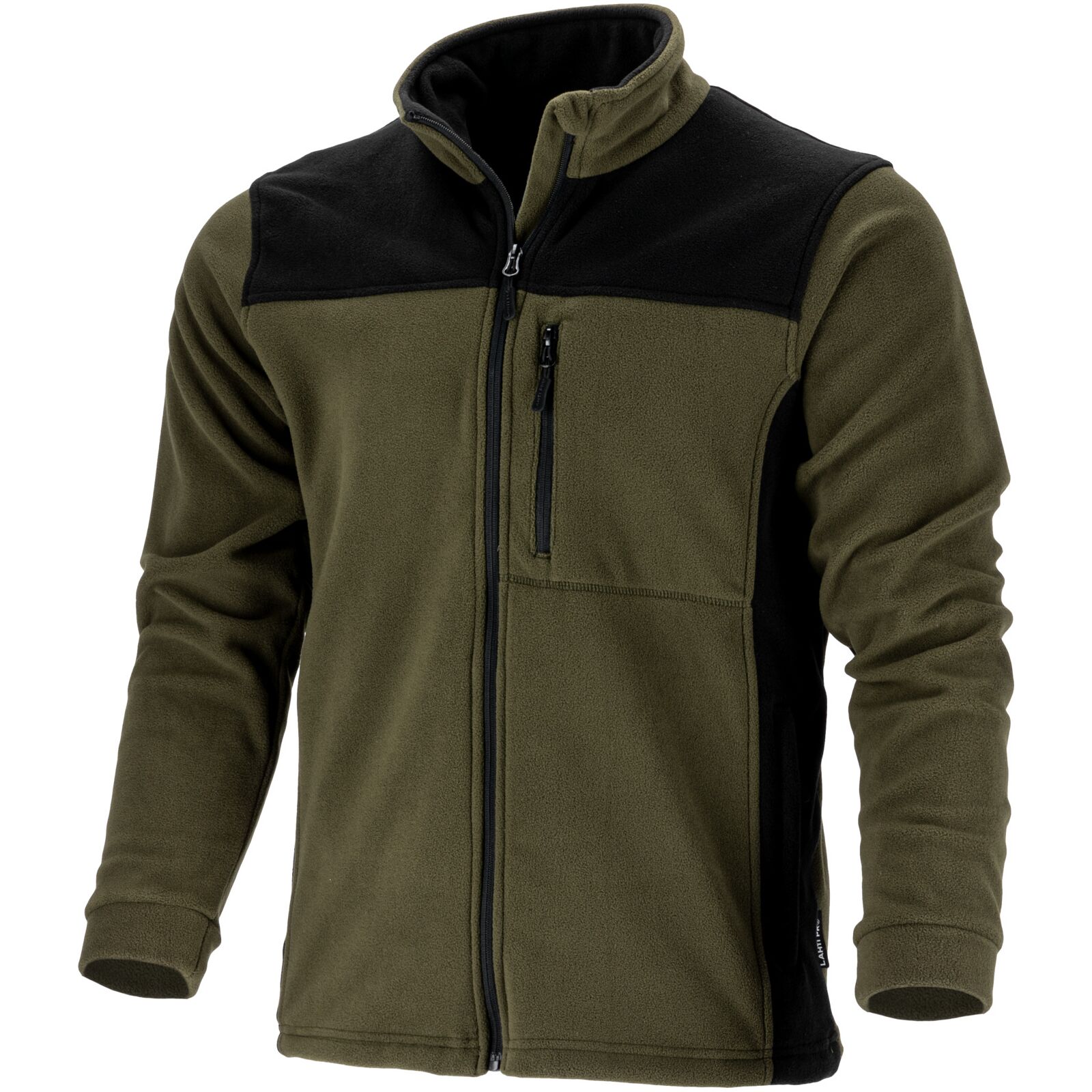 Fleece-sweatshirt. Khaki-schwarz, „l“, Ce, Lahti