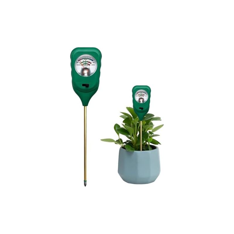 3-in-1-bodentester: Misst Bodenfeuchtigkeit Und Ph-wert Für Rasen Und Pflanzen. Ideal Für Gartenbau, Rasenpflege, Gärten Und Landwirtschaft.