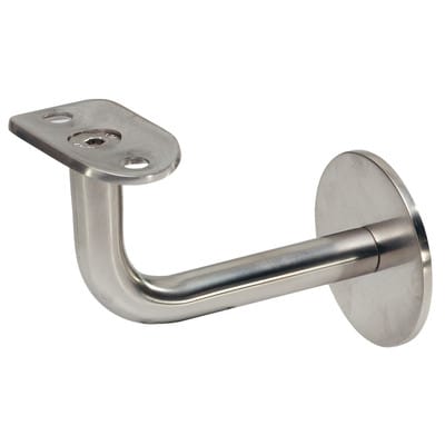 GA-Handlaufstütze, 4571, mit flacher Auflage, Edelstahl, edelstahl geschliffen