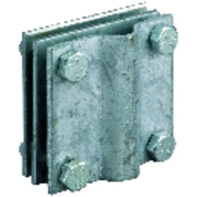 Kreuzverbinder vz. 602001 52x52x2.5 mit Zwischenplatte