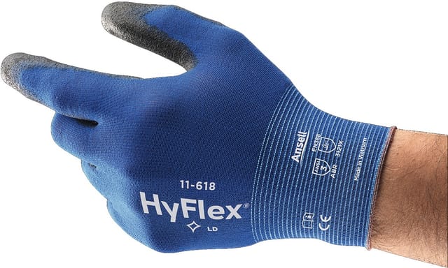 Mechanischer Schutzhandschuh HyFlex® 11-618, dunkelblau/schwar, Größe 9,0
