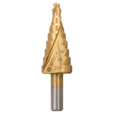 Stufenbohrer HSS-TiN, 4 - 20mm, 8mm, 75mm, 9 Stufen (2608597526)