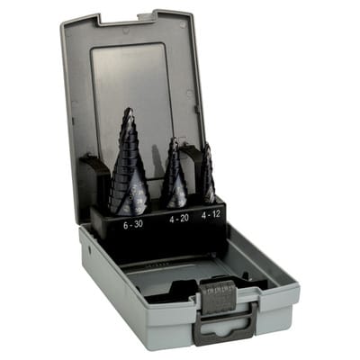 HSS-AlTiN-Stufenbohrerset, 3-tlg., 4-12/4-20/6-30 (2608588069)