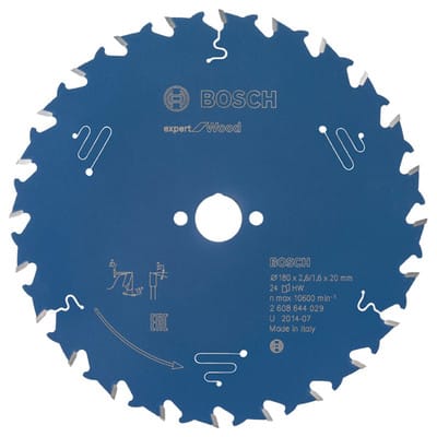 Kreissägeblatt Expert for Wood ø180 x 20 x 2,6mm, 24 Zähne (2608644029)