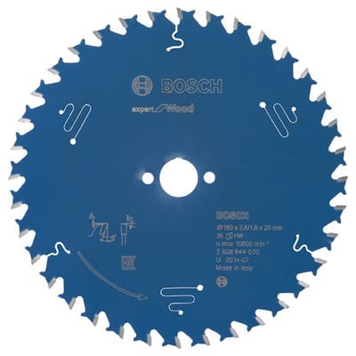 Kreissägeblatt Expert for Wood ø180 x 20 x 2,6mm, 36 Zähne (2608644030)