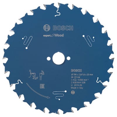 Kreissägeblatt Expert for Wood ø184 x 20 x 2,6mm, 24 Zähne (2608644038)