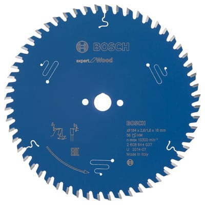 Kreissägeblatt Expert for Wood ø184 x 16 x 2,6mm, 56 Zähne (2608644037)
