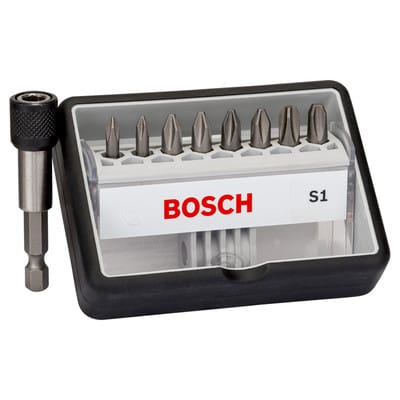 Schrauberbit-Set Robust Line S Extra-Hart, 8 + 1 teilig, 25mm, PH (2607002560)