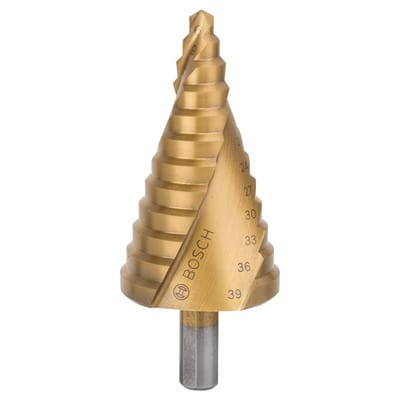 Stufenbohrer HSS-TiN, 6 - 39mm, 10mm, 93,5mm, 12 Stufen (2608587431)