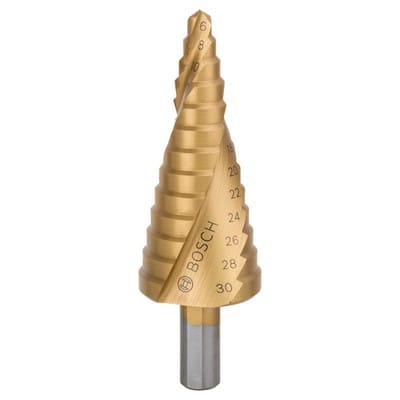 Stufenbohrer HSS-TiN, 6 - 30mm, 10mm, 93,5mm, 13 Stufen (2608587430)