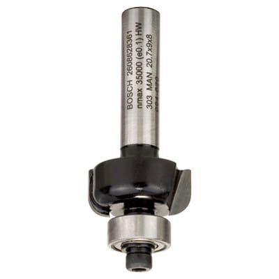 Profilfräser E Standard for Wood Schaft-ø8mm, R1 4mm, D20,7mm, L9mm, G 53mm