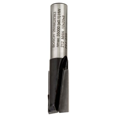 Nutfräser Standard for Wood Schaft-ø8mm, D1 10mm, L 20mm, G 51mm (2608628383)