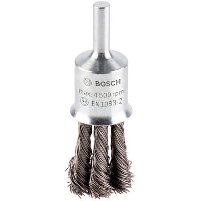 Pinselbürste, Stahl, gezopfter Draht, 0,35mm, 19mm, 4500 U/ min (2608622116)