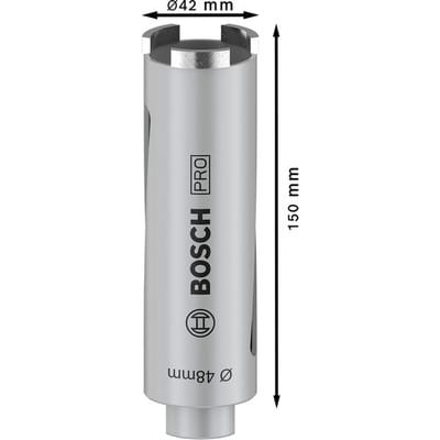 Diamanttrockenbohrkrone G 1/2" Best for Universal ø48x150mm (2608587318)