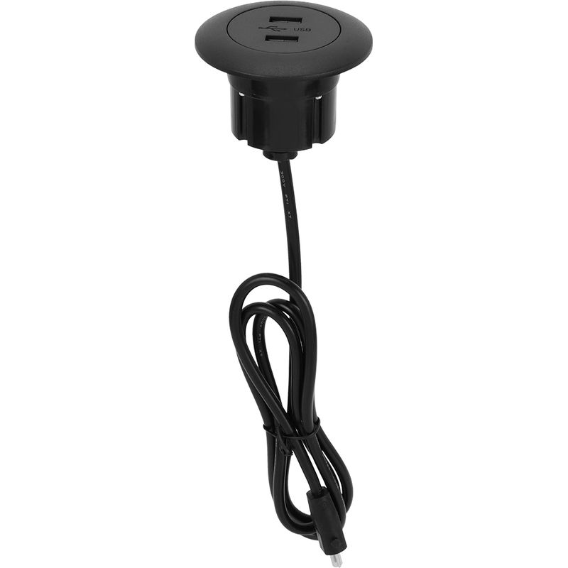 Ortviai Dual-usb-ladestecker Für Elektrosofas Mit Blauer Hintergrundbeleuchtung, Schwarzer Abs-ladeschutz