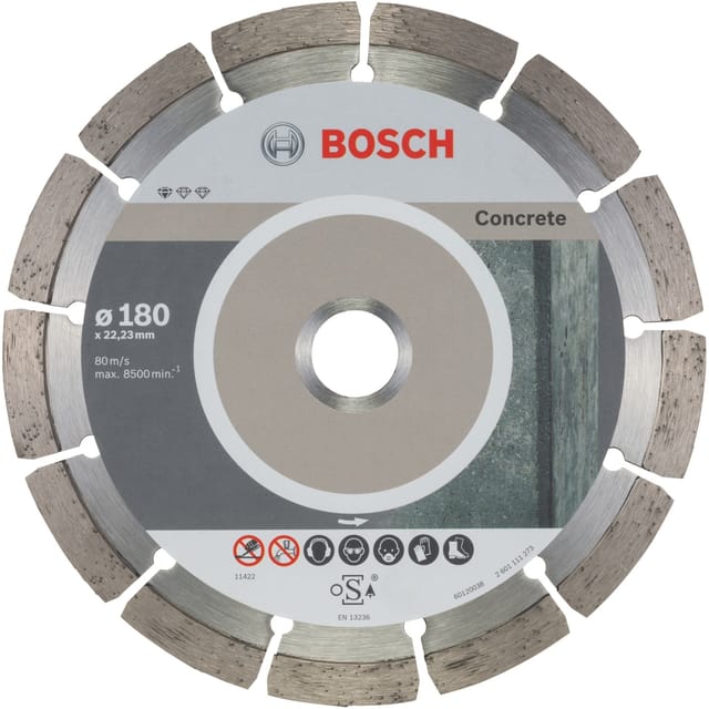 Diamanttrennscheibe Standard for Concrete ø180 x 22,23 x 2 x 10mm 10er-Pack
