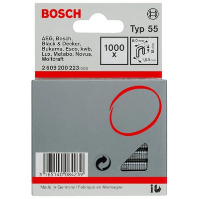 Schmalrückenklammer Typ 55 6x1,08x18mm 1.000er-Pack (2609200223)