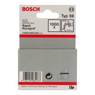 Feindrahtklammer Typ 59 10,6x0,72x12mm 1.000er-Pack (2609200242)