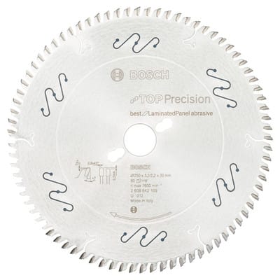 Kreissägeblatt Top Precision Best for Laminated Panel Abrasive ø250 x 30 x 3,2mm