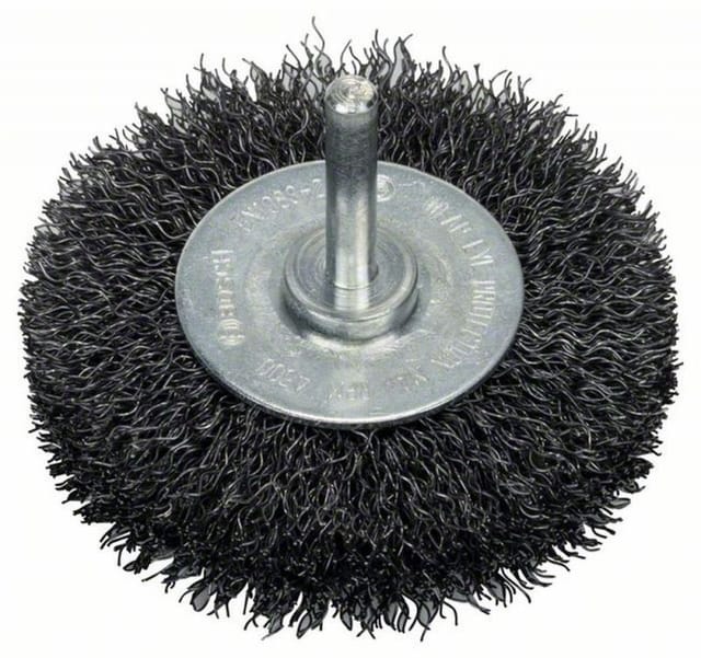 Scheibenbürste Stahlborsten gewellter Draht 0,3mm ø75 x 16mm (2608622053)