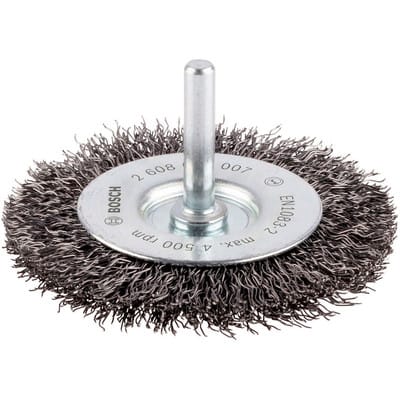 Scheibenbürste Stahlborsten gewellter Draht 0,3mm ø75 x 8mm (2608622007)