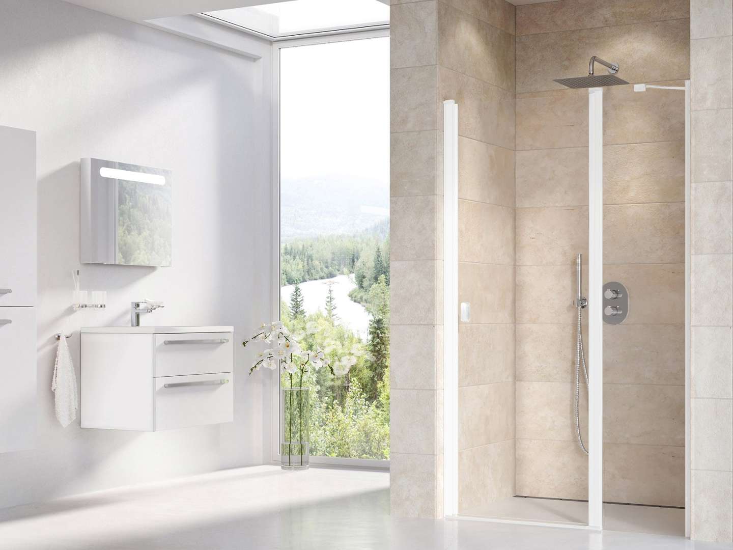 Ravak Chrome - Duschtür Csd2-110, 110x195 Cm, Mattweiß/klarglas 0qvdce00z1