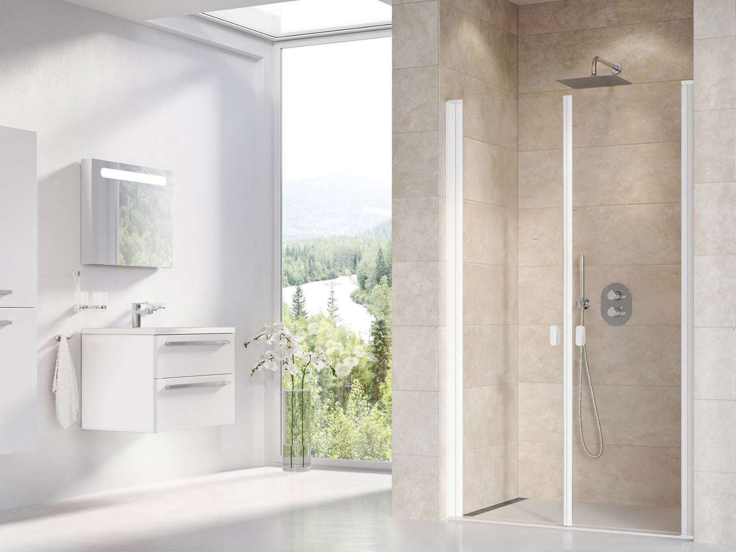 Ravak Chrome - Duschtür Zweiflügelig Csdl2-120, 120x195 Cm, Mattweiß/klarglas 0qvgce0lz1