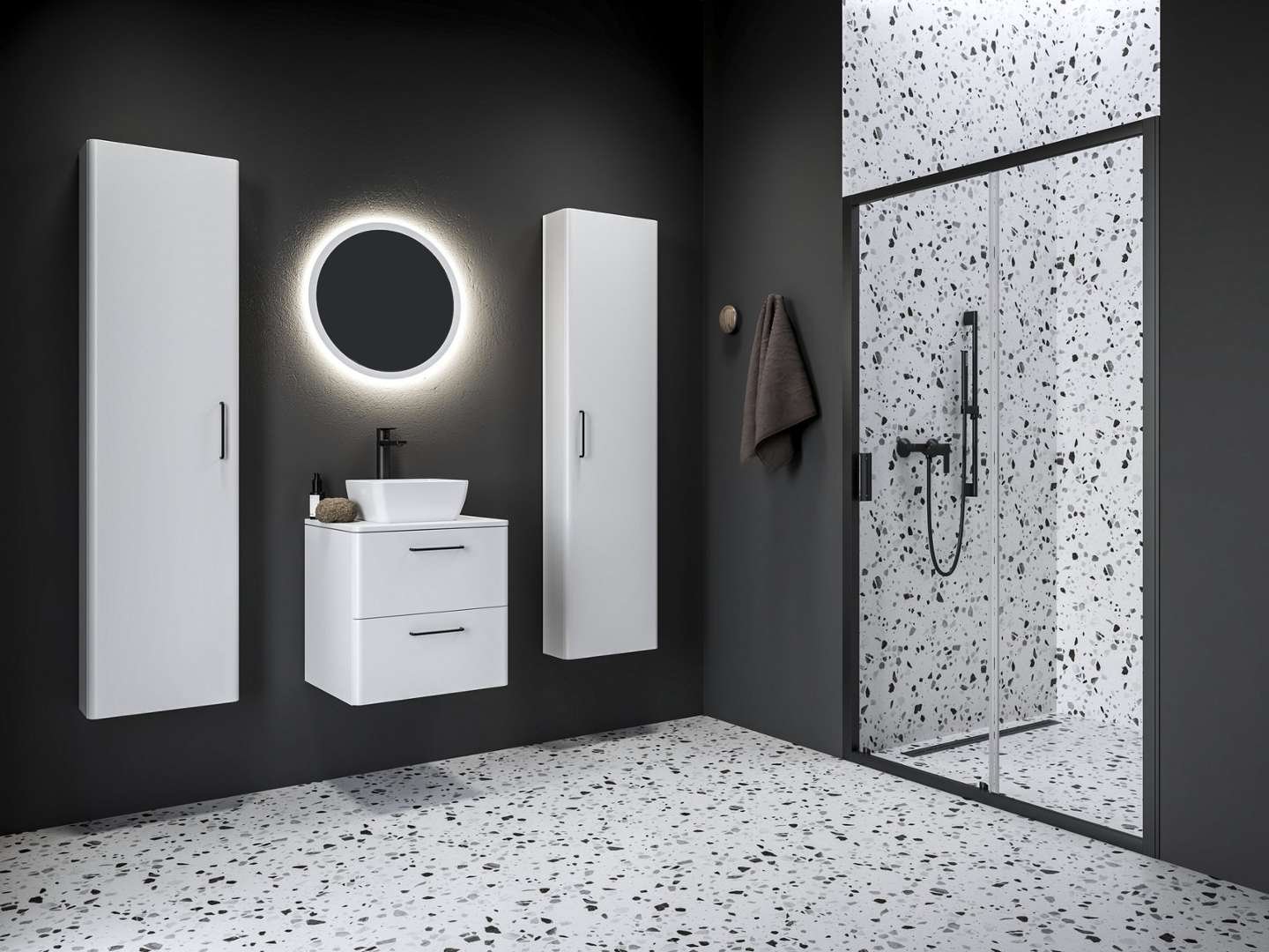 Ravak Blix Ii - Duschtür Nbldp2-100, 100x195 Cm, Schwarz/klarglas 0pma0300z1