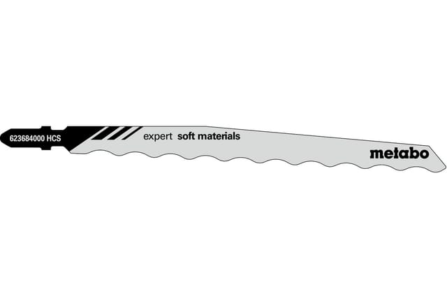Stichsägeblatt "expert soft materials" 126mm, HCS 623684000, 3er-Pack
