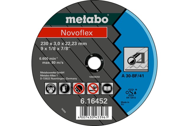Novoflex 125x2,5x22,23 Stahl, Trennscheibe, gerade Ausführung (616444000)