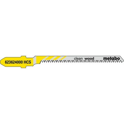 Stichsägeblatt "clean wood" 57 x 1,4mm, HCS, Type 23651 623624000, 25er-Pack