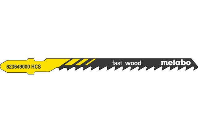 Stichsägeblatt "fast wood" 74 x 4,0mm, HCS, Type 23649 623607000, 25er-Pack