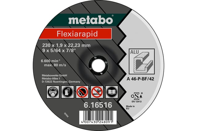 Flexiarapid 180 x 1,6 x 22,23mm, Alu, Trennscheibe, Form 42 (616515000)