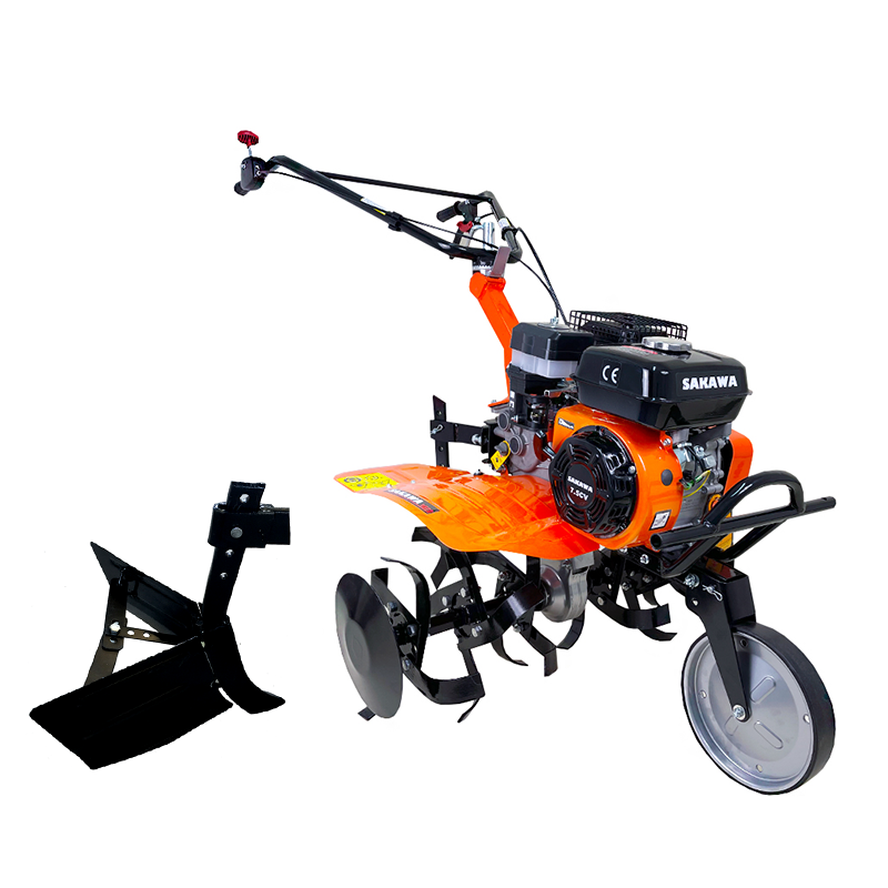 Benzin Motorhacken Einachschlepper 1g72 7.5 Cv 2 Stirn 1 Hinter + Furchenzieher