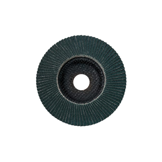 Lamellenschleifteller 115 mm P 80, Zirkonkorund, Stahl, Edelstahl, gewölbte Ausführung (624244000)
