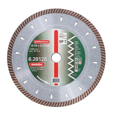 Diamant-Trennscheibe, 115 x 2,2 x 22,23 mm, "professional", "UP-T", Turbo, Universal (628124000)