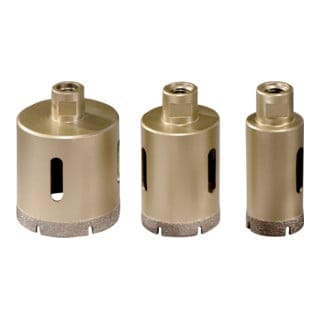 Fliesen-Diamantbohrkronen-Set "Dry" M14, 3-teilig (628322000)