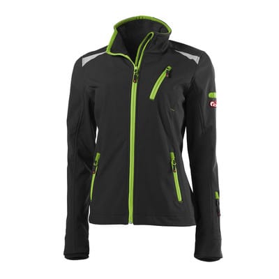 Softshell-Jacke 24, schwarz/lindgrün, Größe XXXL