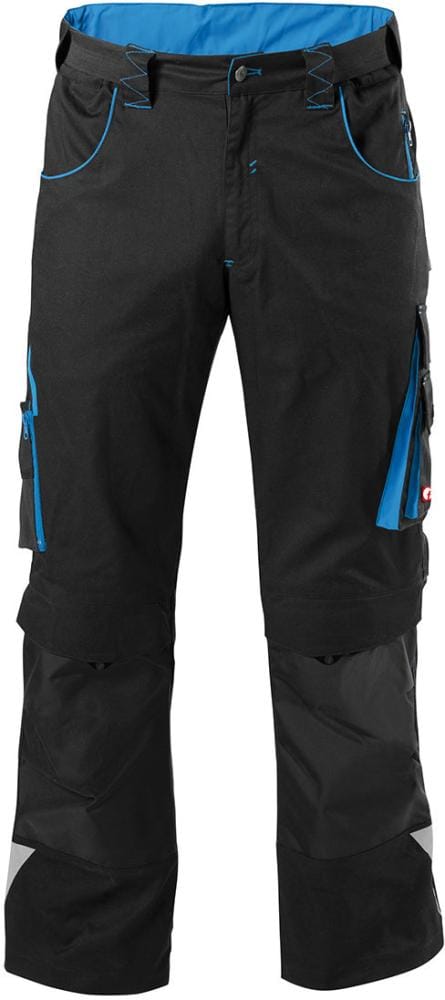 Bundhose 24, schwarz/türkis, Größe 90