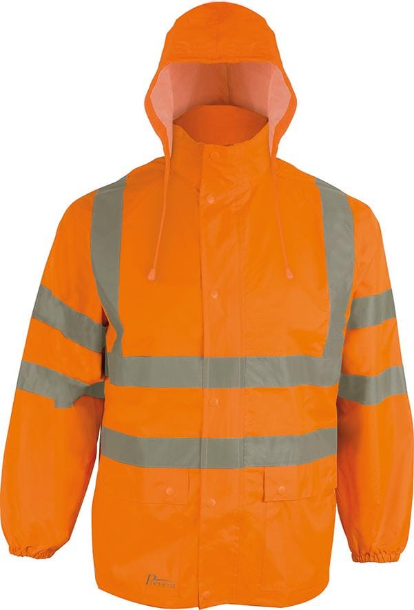 Warnschutz-Regenjacke Prevent® RJO, warnorange, Größe S