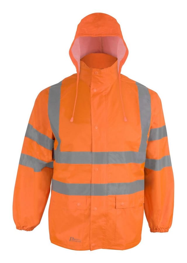 Warnschutz-Regenjacke Prevent® RJO, warnorange, Größe XL