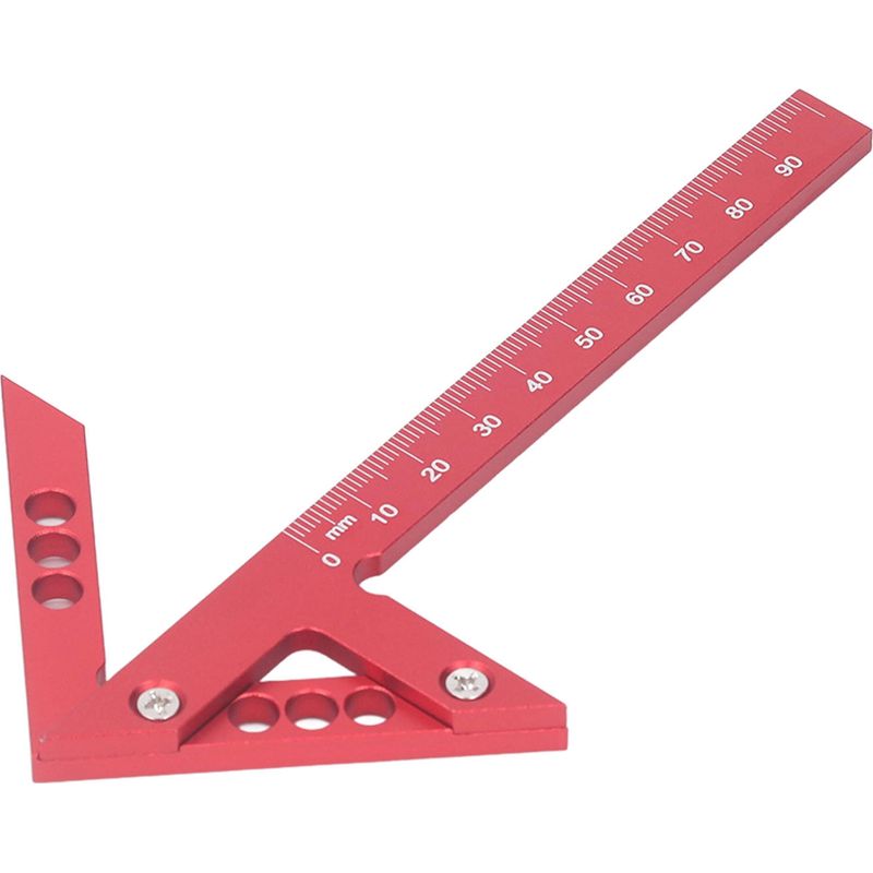 Trusquin Aluminium-zentrierer Für Tischlerarbeiten, Bis 100 Mm, Zum Markieren Von Mittellinien Und 45°/90°.