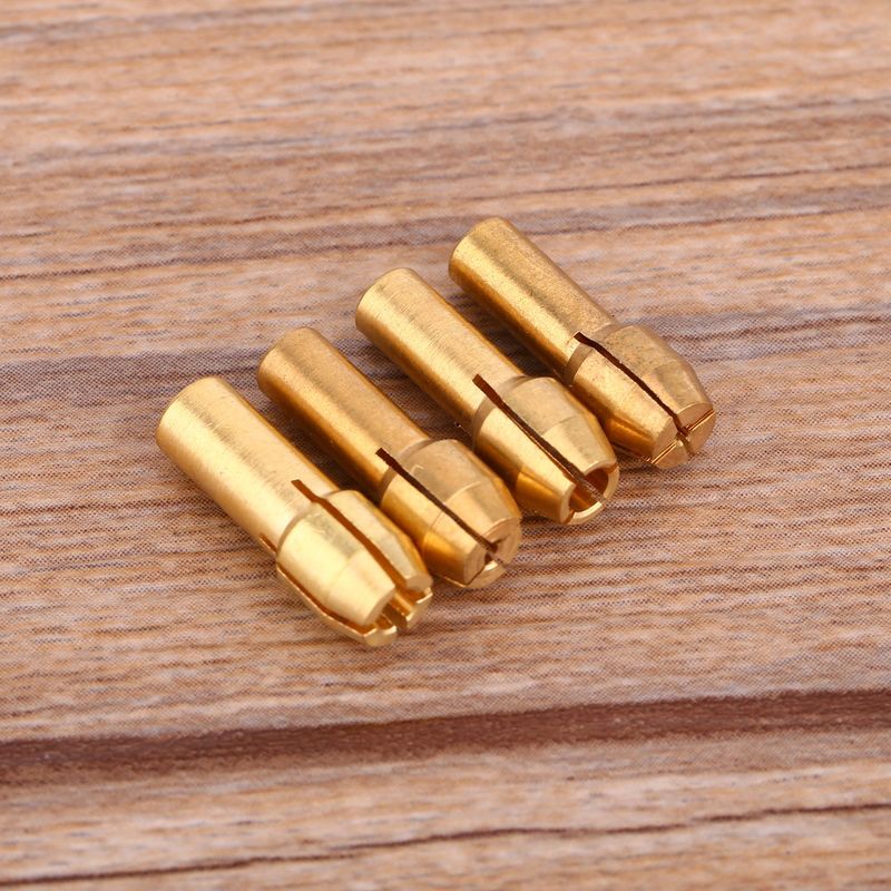 Crimp-anschlussklemme – Kupferkragen-set Für Multifunktions-rotationswerkzeuge – Kompatibel Mit Den Meisten Haushalts-rotationswerkzeugen (4 Kragen – 1 Mm, 1,6 Mm, 2,35 Mm, 3,2 Mm)