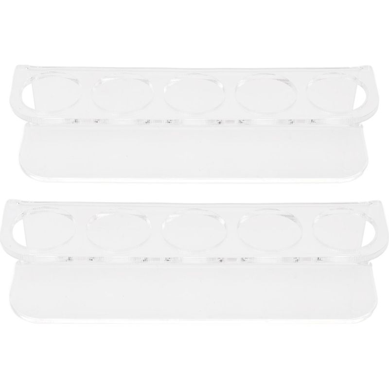 Acryl-wandregal Für Kühlschrankflaschen, Aufbewahrungsfach/organizer Für 10 Fläschchen, 2,5 Cm Durchmesser