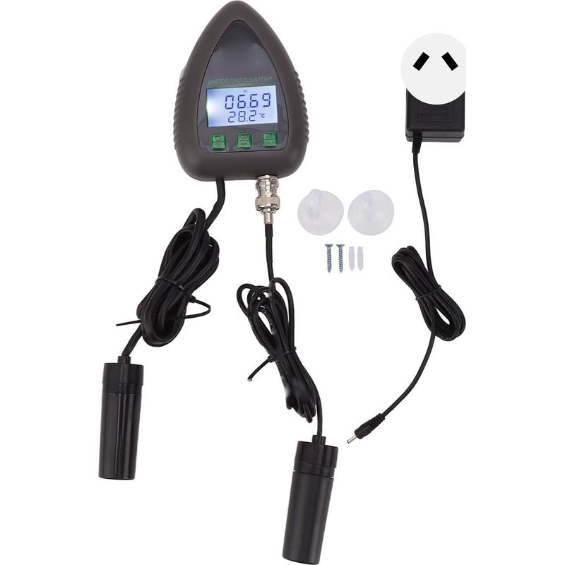 5-in-1 Wlan-wasserqualitätstester: Ph-wert, Tds, Salzgehalt, Dichte, Temperatur, App-anbindung, Kontinuierliches Hydroponik-monitoring Mit Tuya, Eu-stecker 230 V