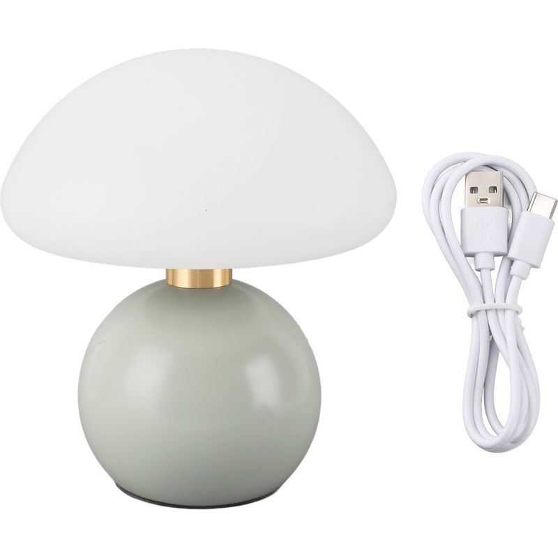 Led-pilz-schreibtischlampe Mit 3 Farbtemperaturen, Dimmbar Und Touch-steuerung – Schreibtisch- Und Nachttischlampe Fürs Schlafzimmer (farben: Weiß, Neutralweiß, Warmweiß)
